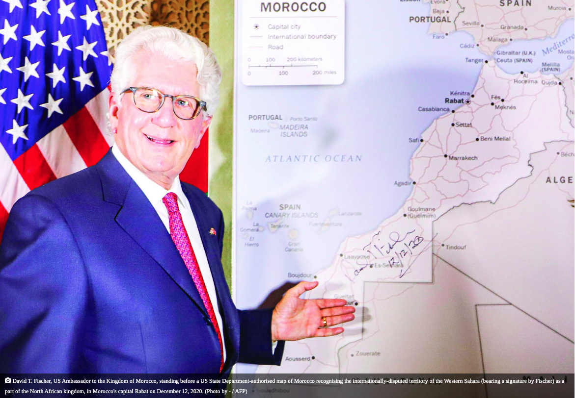 US adopts map of Morocco with W Sahara