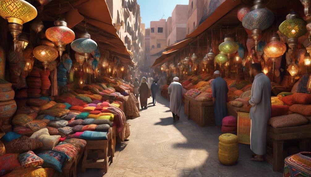 exploring shopping in morocco