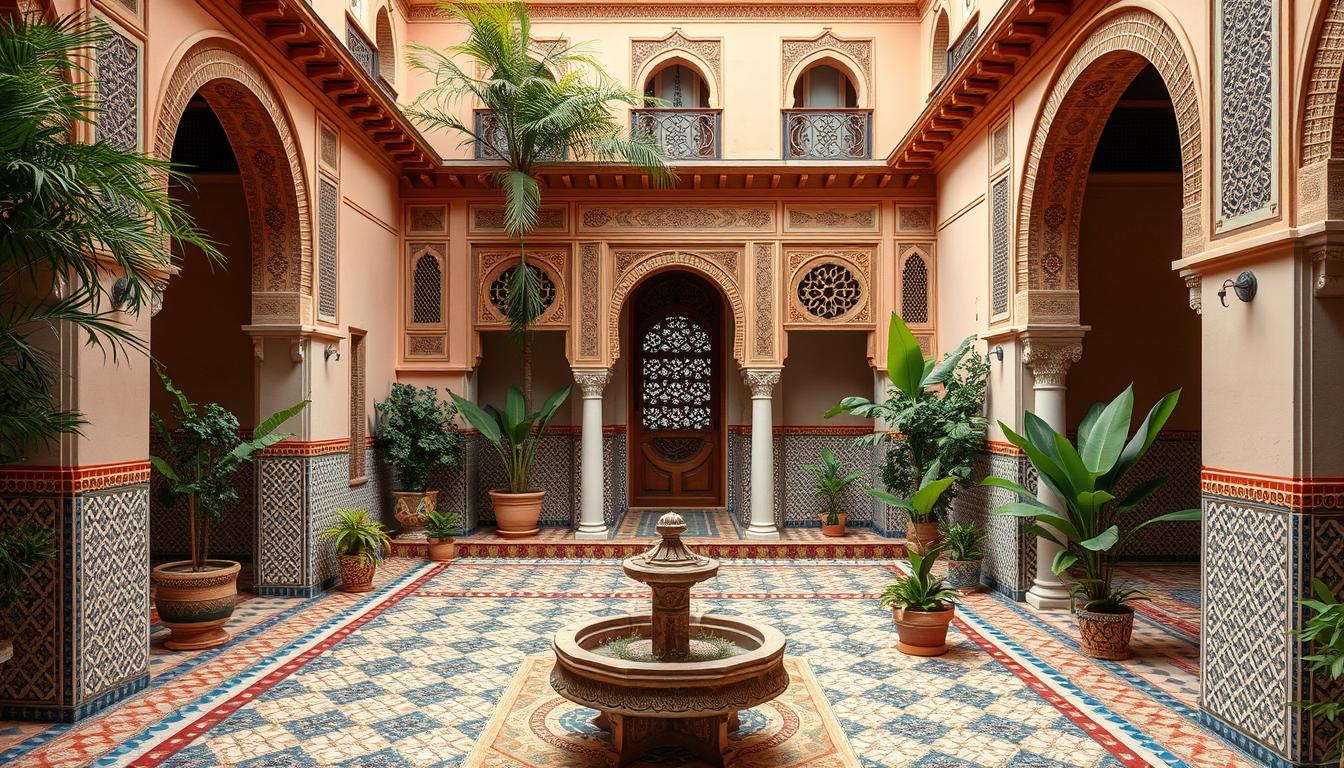 Traditional Woodcarving mashrabiya In Moroccan Architecture