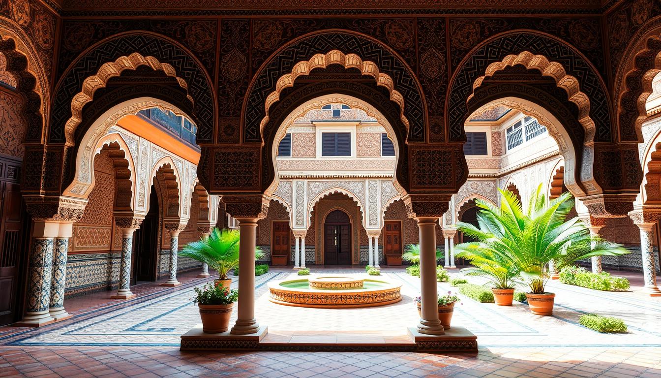 Horseshoe arches in Moroccan design