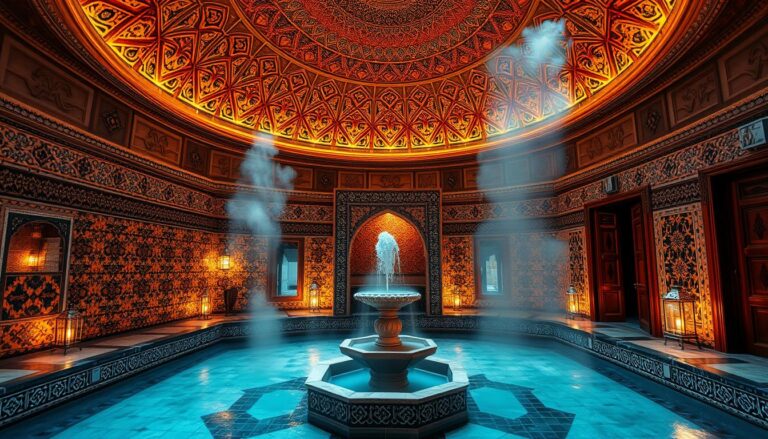 Traditional hammam design in Morocco